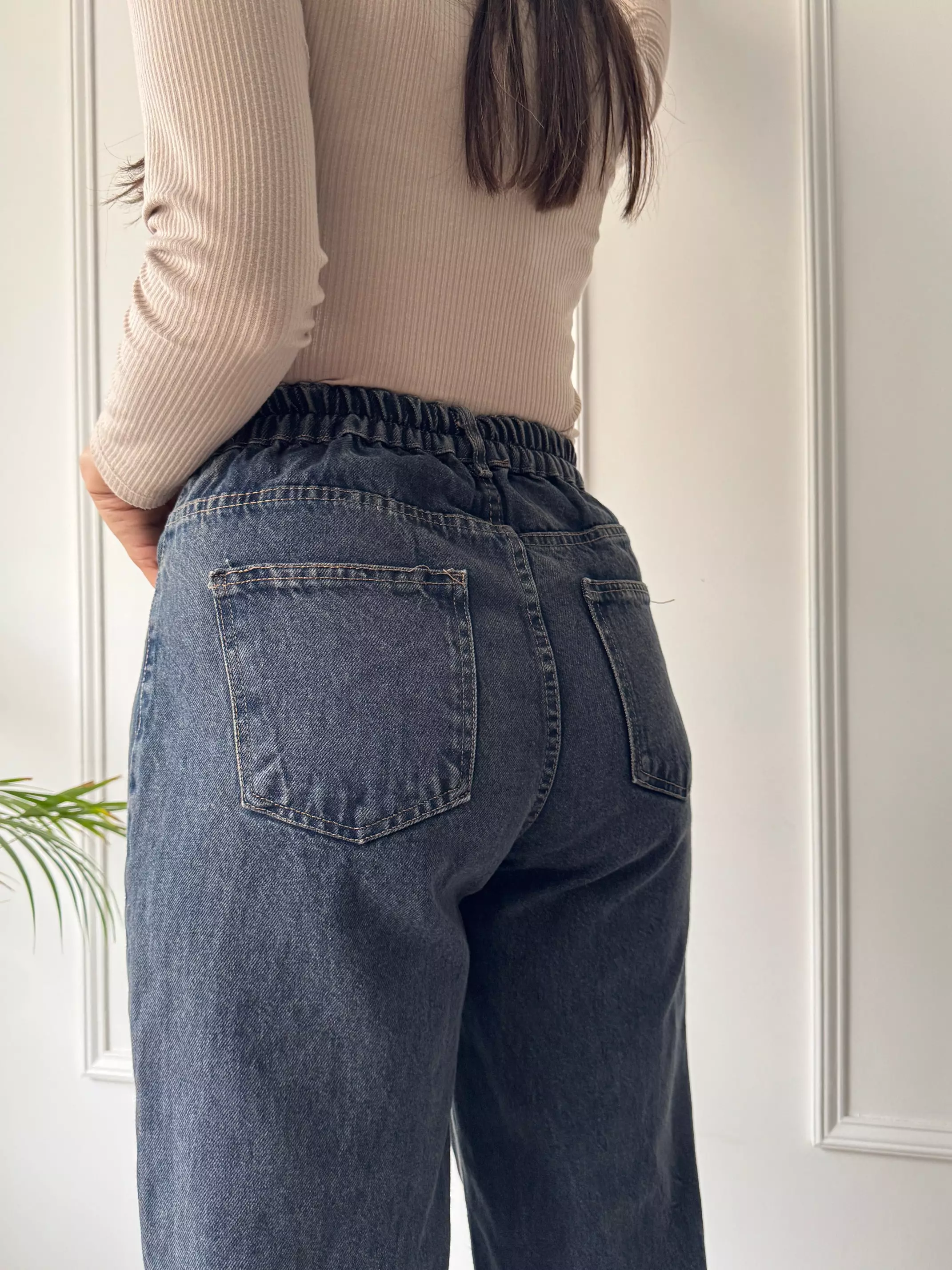 شلوار جین نیم بگ